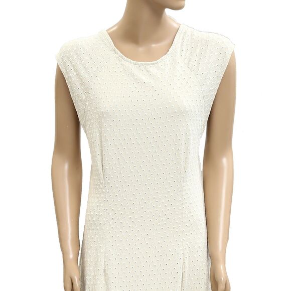 Free People Free-est Eventide Midi Dress Eyelet Embroidered Resort XL NEW 282646 - Picture 8 of 11